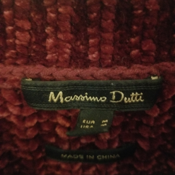 Massimo Dutti cable knit chenille sweater - Picture 3 of 3
